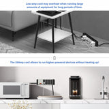 CCCEI Heavy Duty Power Strip Surge Protector 20 AMP, 8 Outlets 12 Gauge Industrial Shop Garage Metal Multiple Outlets, 6 FT Extension Cord 5-15P Adapter High Amp 6-20R T-Slot 20a for Appliance CCCEI