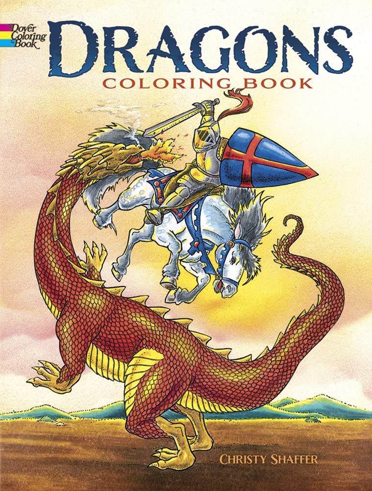 Dragons Coloring Book (Dover Fantasy Coloring Books) Dover Publications