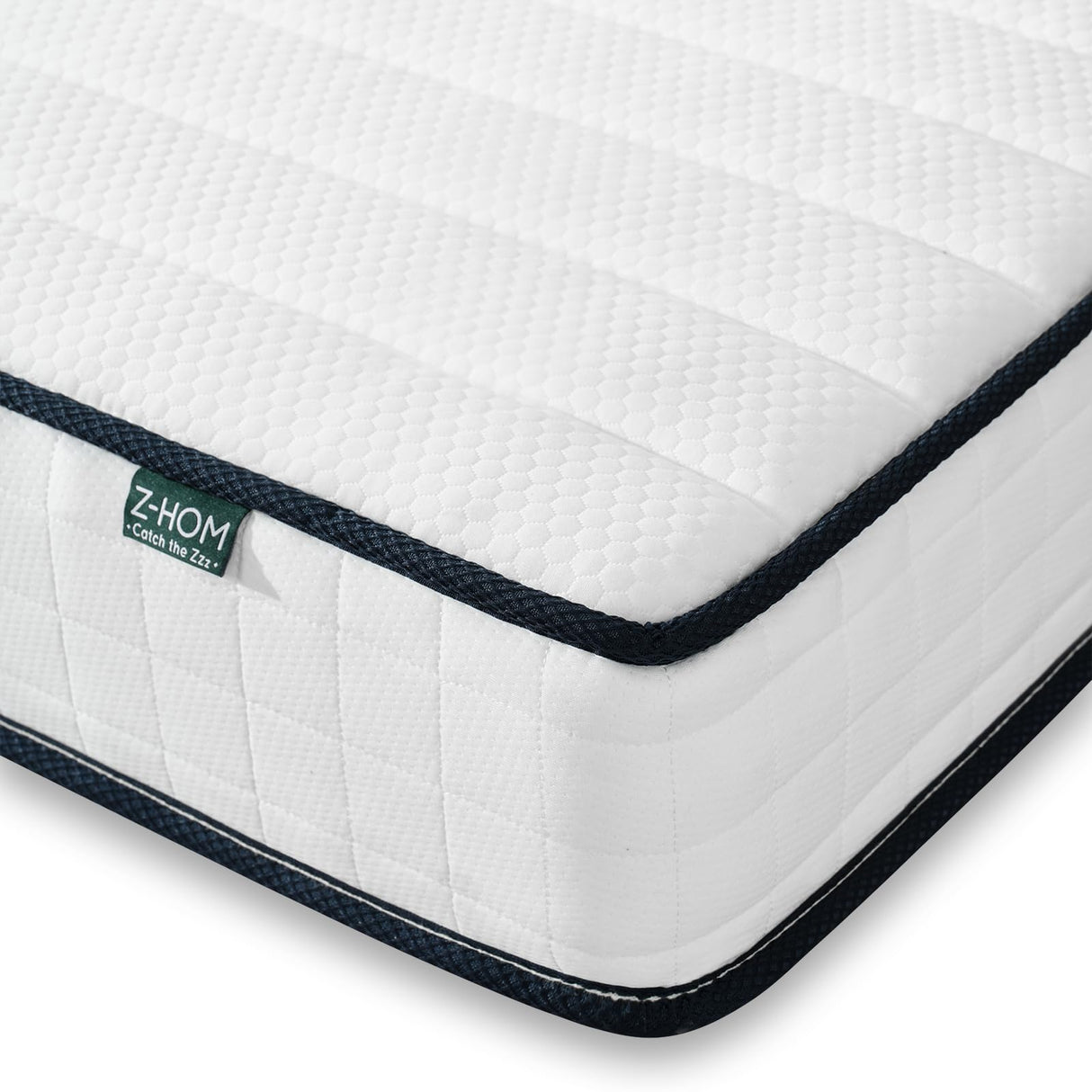 Z-hom Queen Mattress 8 Inch, Queen Size Mattresses Hybrid Innerspring Mattress in a Box, Queen Foam Spring Mattress with Motion Isolation & Pressure Relief for Queen Bed Frames, Medium Soft, White Z-hom