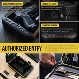 VAULTEK SIG SAUER Edition LifePod Secure Waterproof Travel Case Rugged Electronic Lock Box Travel Organizer Portable Handgun Case with Backlit Keypad (Biometric) VAULTEK