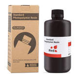 ELEGOO 3D Printer Resin, 405nm Fast UV Curing Standard Photopolymer Resin, High Precision, Non Toxic 3D Resin for Saturn 4/Saturn 3/Mars 5/Mars 4, LCD/MSLA/DLP 3D Printing, Clear Red 1000G Deeplee