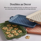 Our Place Bakeware Set | 5-Piece Nonstick, Toxin-Free, Ceramic, Stoneware Set with Oven Pan, Bakers, & Oven Mat | Space-Saving Nesting Design | Oven-Safe | Bake, Roast, Griddle and more | Spice Our Place