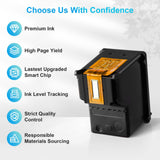 PANINK Remanufactured Ink Cartridges Replacement for HP Printer Ink 63 XL HP 63 Ink HP63 63XL Ink Cartridges Black Color Combo Pack for 3830 4650 5200 5255 4520 4512 1112 2132 3630 3632 Printer PANINK