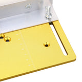 Aluminium Router Table Insert Plate, Metal Router Lift System DIY Router Table for Woodworking Benches Router Plate Wood Tools Milling Trimming Focket