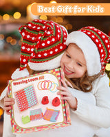 Coopay Weaving Loom Kit, Wooden Potholder Loom Kit with 192 Weaving Loops, Step-by-Step Instruction, Art and Crafts for Kids anf Adults, Ideal Gift Coopay