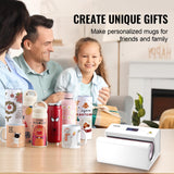 VEVOR Auto Tumbler Heat Press Machine, Mug Heat Press with Temp and Time Setting, Even Heating for 11-30oz Sublimation Tumblers, Mug, Cups (White) VEVOR