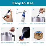 YRYM HT Candle Dye - 7 Colors Candle Making Liquid Dye,Candle Color Dye Set for Candles Making（7 Bottle） YRYM HT