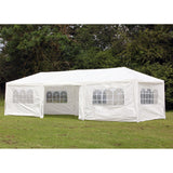 Palm Springs 10 x 30 Foot White Party Tent Gazebo Canopy with Sidewalls Palm Springs