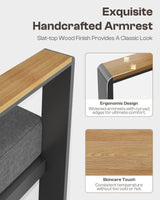 Oasbira Aluminum Outdoor Patio Furniture Set with Coffee Table, 4 Piece Patio Conversation Sets with Washable Thick Cushions, Patio Sectional Furniture Set for Porch, Balcony, Deck, Graphite Oasbira