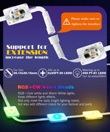 VSKIA Permanent Outdoor Lights for House,200ft 120 RGB+IC Smart Outdoor Decor, 50 Scene Modes, App/Remote Control, IP67 Waterproof, for Christmas, Holiday, Daily & Pool Party Decor VSKIA