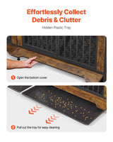 VEVOR 75" Dog Crate Furniture for 2 Dogs,Extra Large Double Dog Crate Furniture Large Breed with Divider & Double Doors,Large Wooden Dog Crate Furniture TV Stand for Medium Large Dogs Brown VEVOR