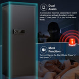 Silkight 10-12 Gun Safe for Home Rifle and Pistols, Large Unassembled Gun Safes for Rifle and Shotgun, Shotgun Rifle Safe with Backlit Keypad & Mute Function, Removable Shelves & Adjustable Metal Box silkight