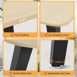 Furmax 8FT Conference Table, 94.48” Meeting Seminar Table with Cable Grommets, Boardroom Table Workstation for Meeting Room, Office Conference (Light Oak) Furmax