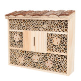 OFFSCH Creative House Mason House Garden Decoration Critter Cages Mason Bees House Hanging Hotels Hotel Garden Habitat House Hotel Beehive Decor Room Wooden House Solid Wood OFFSCH