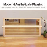 KRAND 3-Position Montessori Wood Frame Non-Shatter Safety Pull Up Bar Baby Big Mirror Set, Infant Coordination Mirror, Kids Classroom Furniture for Daycare, Homeschool or Preschool KRAND