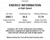 Minka-Aire F565-WH Mesa 52 Inch Flush Mount Low Profile Ceiling Fan in White Finish MINKA-AIRE