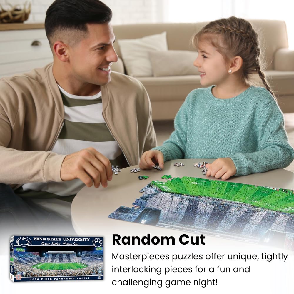 MasterPieces - 1000 Piece Jigsaw Puzzle, NCAA Florida Gators, Panoramic Football Stadium View, Fun for Adults and Family, 13"x39" Masterpieces