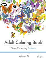 Adult Coloring Book: Stress Relieving Patterns Volume 2 Blue Star Coloring