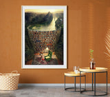 Jigsaw Puzzles for Adults, 1000 Pieces and up, Bookshelf Canal Puzzle, Books Library Challenging Funny Puzzles for Friends Family Activity Game Nights Gifts RECHIATO