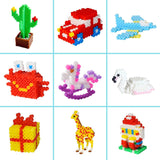 30,000 pcs Fuse Beads Kit 30 Colors 5MM for Kids, Including 10 Ironing Papers,48 Patterns, 7 Clear Pegboards, Tweezers, Perler Beads Compatible Kit HBlife