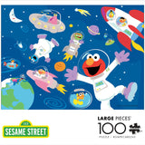 Buffalo Games - Sesame Workshop - Sesame Street in Space - 100 Piece Jigsaw Puzzle for Families -Challenging Puzzle Perfect for Game Nights - Finished Size is 15.00 x 11.00 Buffalo Games