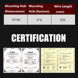 PTC Car Fan Heater with Power Cord 110V 200W Electric Ceramic Energy Saving Constant Temperature Thermistor Insulation Air Auto Heating Element for 3D Printer Humidifier Air Conditioning, PTCYIDU PTCYIDU