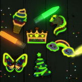 BenBen 30pcs DIY Wooden Magnets, Glow in The Dark Wood Crafts Kit for Kids, Arts & Crafts Supplies Painting Kit for Girls Boys Ages 4-8 8-12, Birthday Easter Gifts Toys BenBen