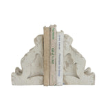 Creative Co-Op Distressed White Corbel Shaped Bookends (Set of 2 Pieces) Creative Co-Op