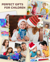 JUPITEARTH 52Pcs Water Marbling Paint Kit, Arts and Crafts for Girls & Boys, Art Supplies for Kids Ages 3-5 4-8 8-12, Marbling Paint for DIY Crafts, Christmas and Birthday Gifts JUPITEARTH