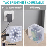 MiOYOOW LED Lamp DIY Kit, Soldering Practice Kit White LED Night Light, Practical Solder Project Kit, DIY Electronics Kit for Beginners, College High School Students and DIYers (18 LED Lights) MiOYOOW