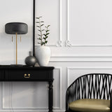 Globe Electric 67347 22" 2-Light Table Lamp, Metallic Dark Gray, Table Lamp for Living Room, Dual Pull Chains, Lamps for Bedrooms, Nightstand, Room Décor, Home Improvement, Home Office Accessories Globe Electric