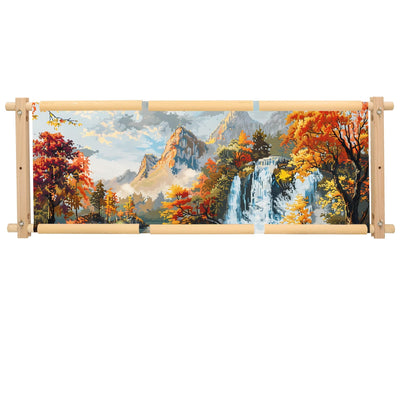 Embroidery Tapestry Scroll Frame, Detachable Cross Stitch Frame, Scroll Embroidery&Quilting Holder for Cross Stitch, Needlepoint, and Sewing Projects (30.31inch*11.8inch)