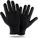 Teenitor Heat Resistant Glove With Silicone Bumps for Hair Iron Tool, Professional Heat Press Gloves, Hair Styling Protectant, Sublimation Black Teenitor