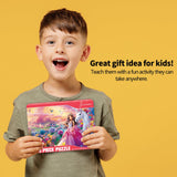 Fishwisdom 100 Piece Jigsaw Puzzle for Kids Age 4-8 Teens Gift Family Time (Princess & Unicorn) fishwisdom