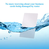 Sublimation Metal Business Cards 0.45 mm Thick Sublimation Blanks Business Cards White Aluminum Blanks Name Card for Custom Engrave Color UV Print 3.4 x 2.1 x 0.018 Inch (50) Zonon