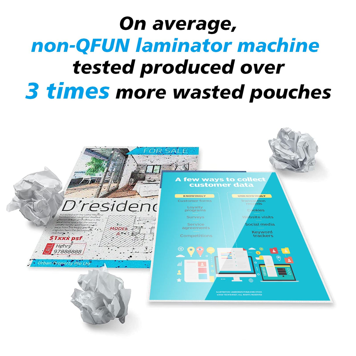 Laminator Machine 13-Inch Thermal Lamination with Laminating Sheets 9 in1 Office Desktop Laminate Machine, Portable A3 Laminater for Teachers Personal 60S Warm-Up Never Jam Qfun