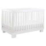 Babyletto Modo 3-in-1 Convertible Crib with Toddler Bed Conversion Kit in White, Greenguard Gold Certified babyletto