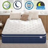 King Size Mattress, 12 Inch Medium Firm King Mattress in a Box, Hybrid Mattresses With High Density Gel Memory Foam & Independent Pocket Springs for Motion Isolation & Edge Support, Release Stress EEN EEN SLEEP