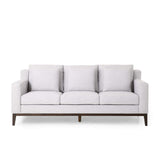 Christopher Knight Home Elliston Sofas, Light Grey + Dark Walnut Christopher Knight Home