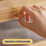 Furshus Double Layer Bamboo Bread Box for Kitchen Counter, Countertop Bread Storage Container, Bread Container Bread Storage with Window Bread Holder (Natural) Furshus