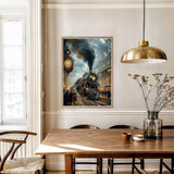 AIRDEA Train Diamond Art Painting Kits for Adults,Diamond Painting 12x16in,DIY Gem Art Kits AIRDEA