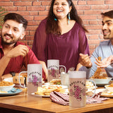 PYD Life Sublimation Glass Blanks Mug Frosted Glass Tumblers 22 OZ Coffee Beer Mugs Cups with Handle for Cricut Mug Press and Tumbler Heat Press 4 Pack PYD Life