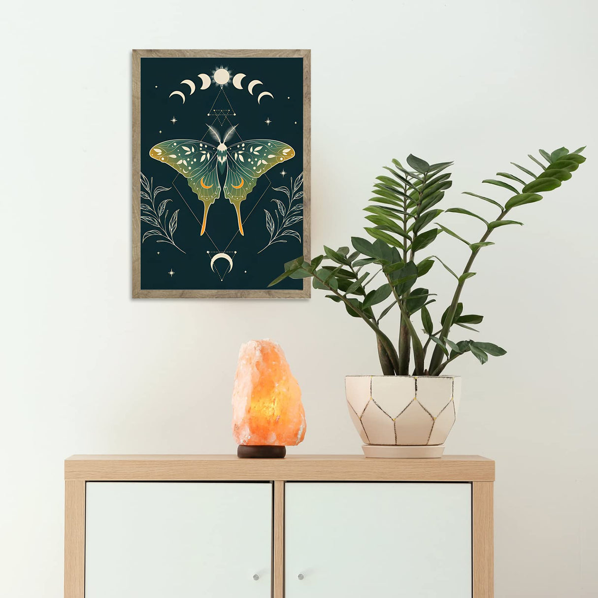 4 Sets Moth and Moon Diamond Painting Moon Moth DIY 5D Diamond Painting Kits Art with Accessories and Tools for Adults Beginners Craft Home Wall Decor, 4 Styles Fumete