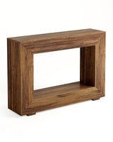 LITTLE TREE 47 Inches Console Table, Sofa Table with Storage, Modern Entryway Table for Hallway, Narrow Long Sofa Entryway Table for Living Room, Brown LITTLE TREE