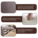 CANMOV Faux Leather Manual Reclining Sofa Furniture Set, Manual Recliner Chair, Manual Loveseat and 3 Seat Recliner Sofa Couch Set for Living Room,Grey CANMOV