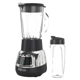 BLACK+DECKER BL1400DG-P Quiet Stainless Steel Blender with Cyclone Glass Cup BLACK+DECKER