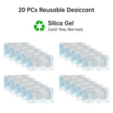 BIQU Filament Storage Bags Kit 65PCS, 20 PCs 3D Printer Filament Vacuum Bags With Auto Pump/Desiccants/Humidity Indicator/Sealing Clips, to Keep Filament Dry, Dust and Humidity Proof BIQU