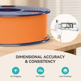 SUNLU PLA Matte 3D Printer Filament 1.75mm, PLA Filament 1kg Spool (2.2lbs), Dimensional Accuracy +/- 0.02mm, Matte White PLA SUNLU