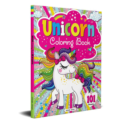 101 Unicorn Colouring Book: Fun Activity Colouring Book For Children WoodArtSupply