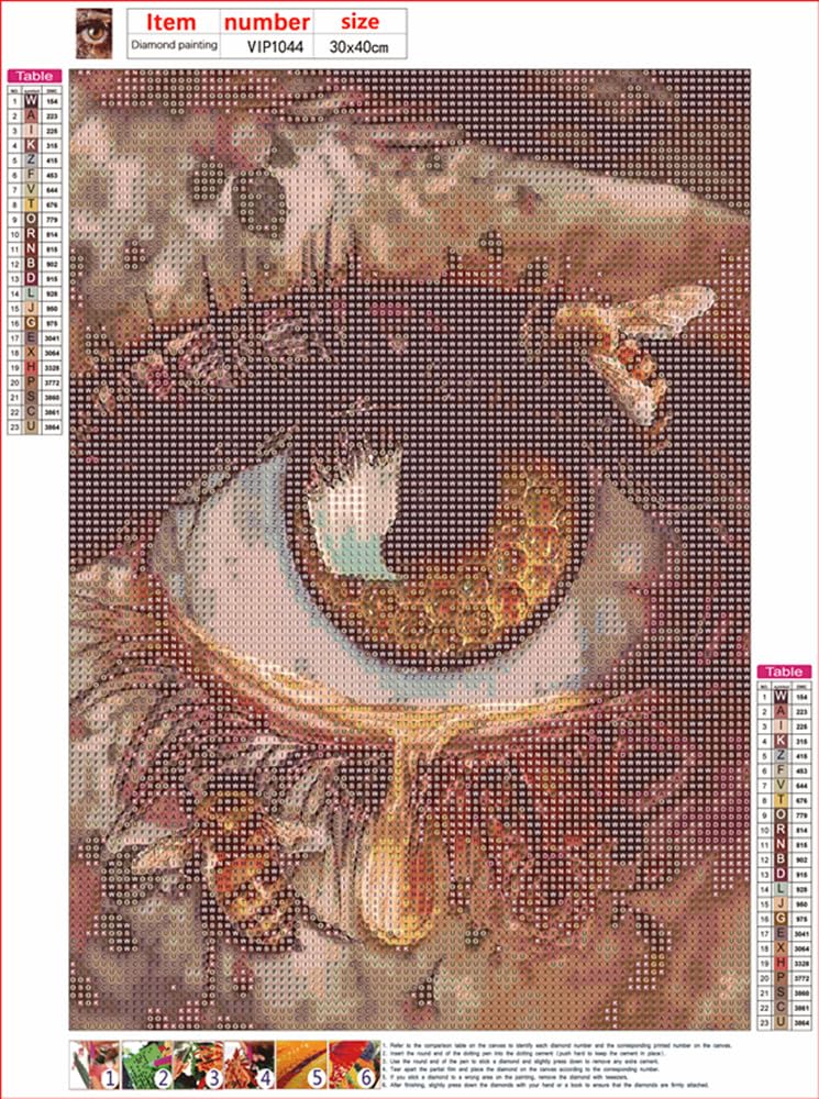 MMAHD Diamond Art Painting Kits for Adults,DIY 5D Round Full Drill Art Eye Diamond Art,Perfect for Relaxation and Home Wall Décor(11.8×15.8Inches) MMAHD